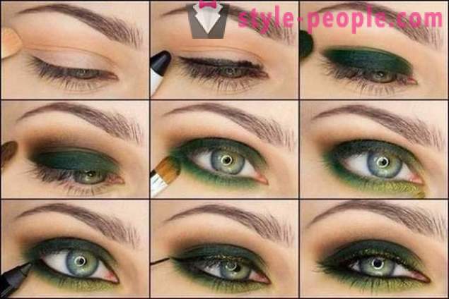 Primavera de maquillaje hermosa para los ojos marrones y verdes: un tutorial paso a paso para principiantes con fotos