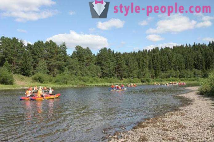 El rafting en Chusovoi en kayaks y catamaranes ruta, comentarios