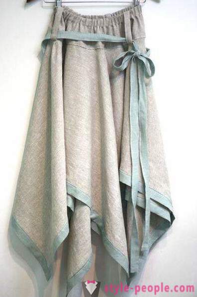 La falda de lino: estilos, lo que debe llevar