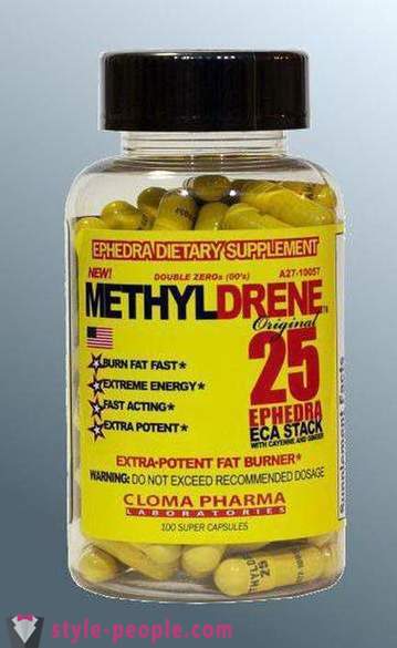 Quemador de grasa Methyldrene 25: críticas