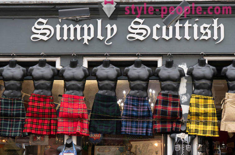 Donde fui la costumbre de los escoceses usar faldas?