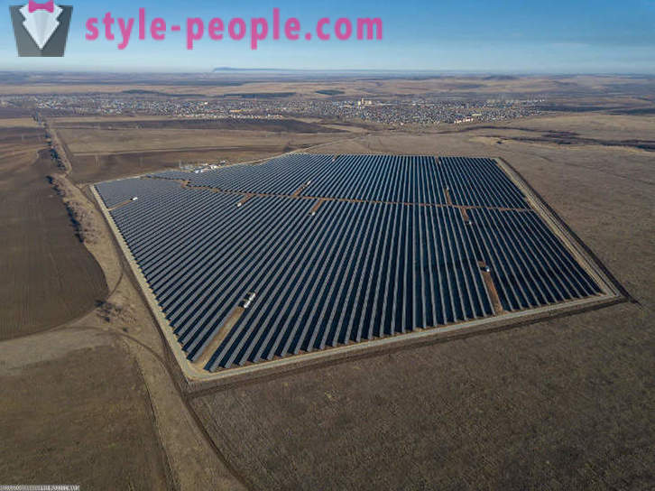 La mayor planta de energía solar en Rusia
