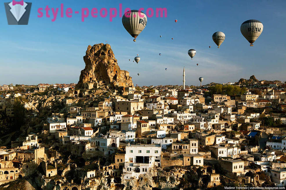 Cappadocia es una vista de pájaro