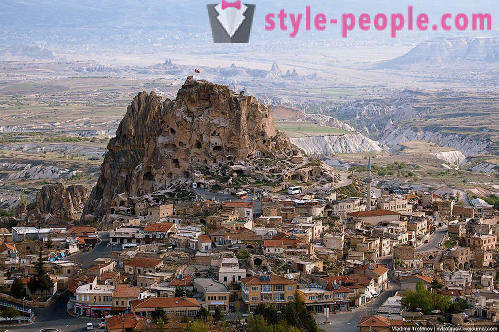 Cappadocia es una vista de pájaro