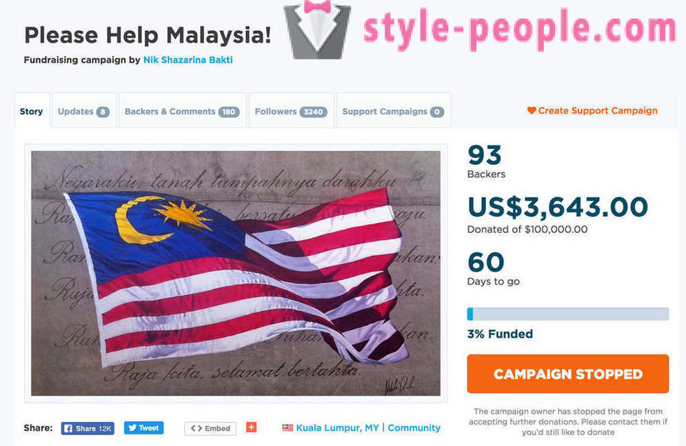 Los residentes de Malasia han decidido pagar la deuda
