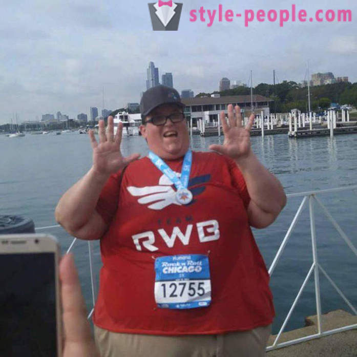 Correr, sin parar: hombre que pesa 250 kg inspira a la gente con su ejemplo