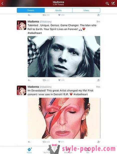 Los aficionados despidieron de David Bowie