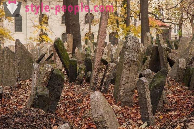 Cementerio judío de múltiples capas en Praga