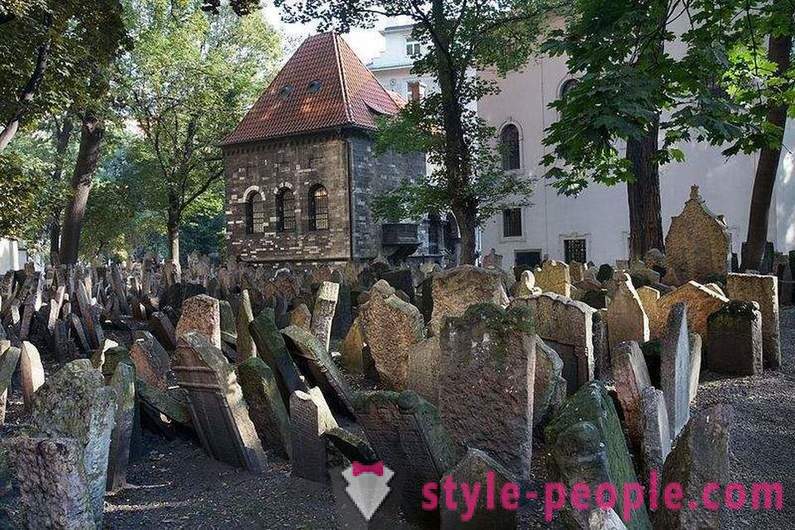 Cementerio judío de múltiples capas en Praga