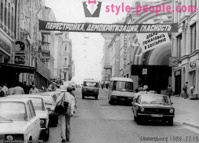 Caminar en Moscú en 1989
