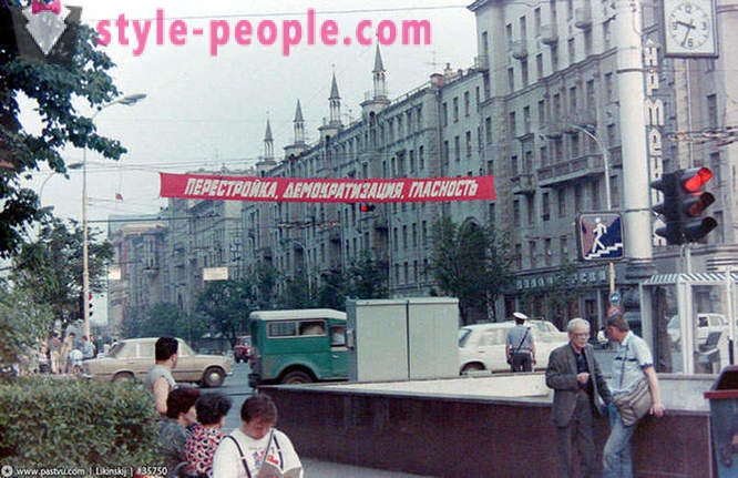 Caminar en Moscú en 1989