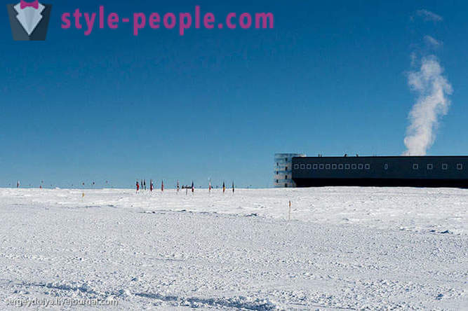 Estación antártica en el Polo Sur
