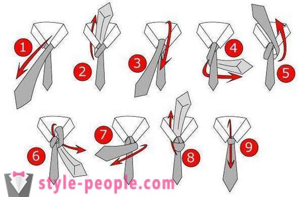 Atar nudos: vistas. La corbata en la versión clásica: instrucciones paso a paso. Cómo atar un lazo un nudo doble