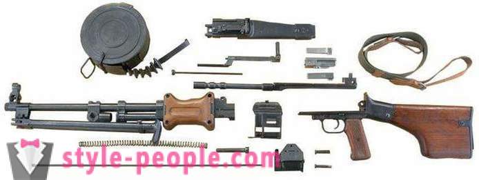 Gun RPD máquina (RPD ametralladora): características, historial del dispositivo