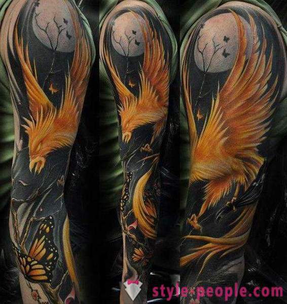 Phoenix tatuaje: bocetos y opciones