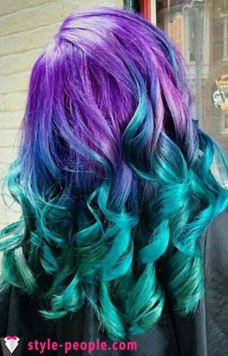 Color de pelo inusual. cabello natural