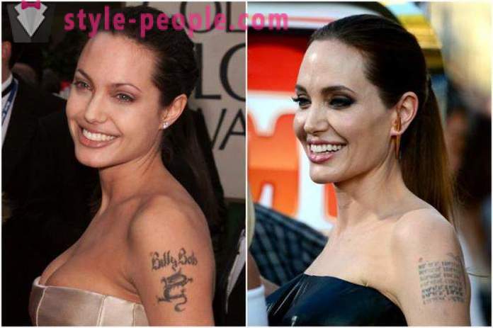 Tatuajes de estrellas: Angelina Jolie