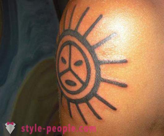 Sun - tatuaje gente positiva, fuerte talismán
