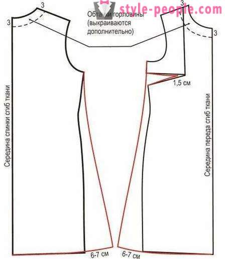 Vestido trapezoidal - la solución ideal para cualquier tipo de forma!