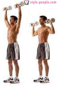 Ejercicios con pesas para hombres. Un conjunto de ejercicios con pesas en casa
