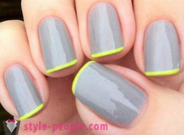 ¿Cómo pintar las uñas con dos colores? Lo agradable para compensar las uñas en dos colores. opciones de manicura
